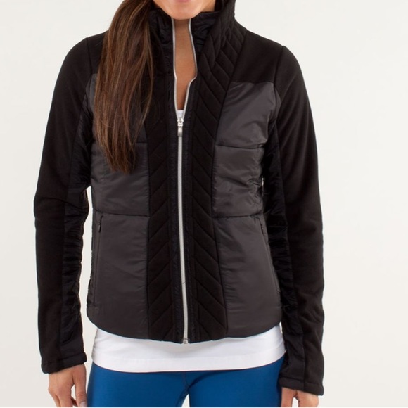 LULULEMON Black St Moritz Jacket. Size: 8 - Picture 1 of 9